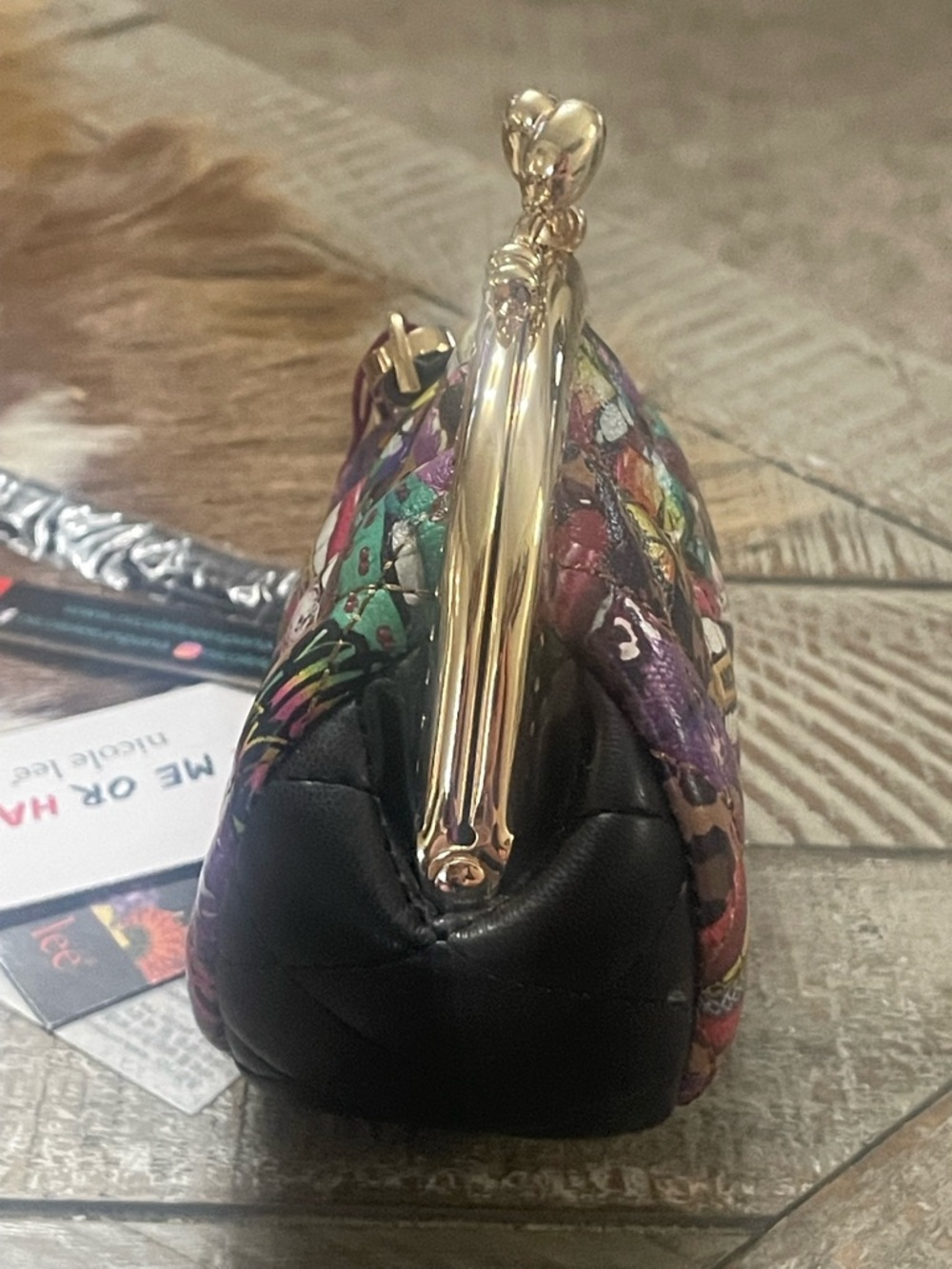 NWT Nicole Lee "All Emotion" 
Kiss Lock Mini Wristlet - Picture 4 of 6